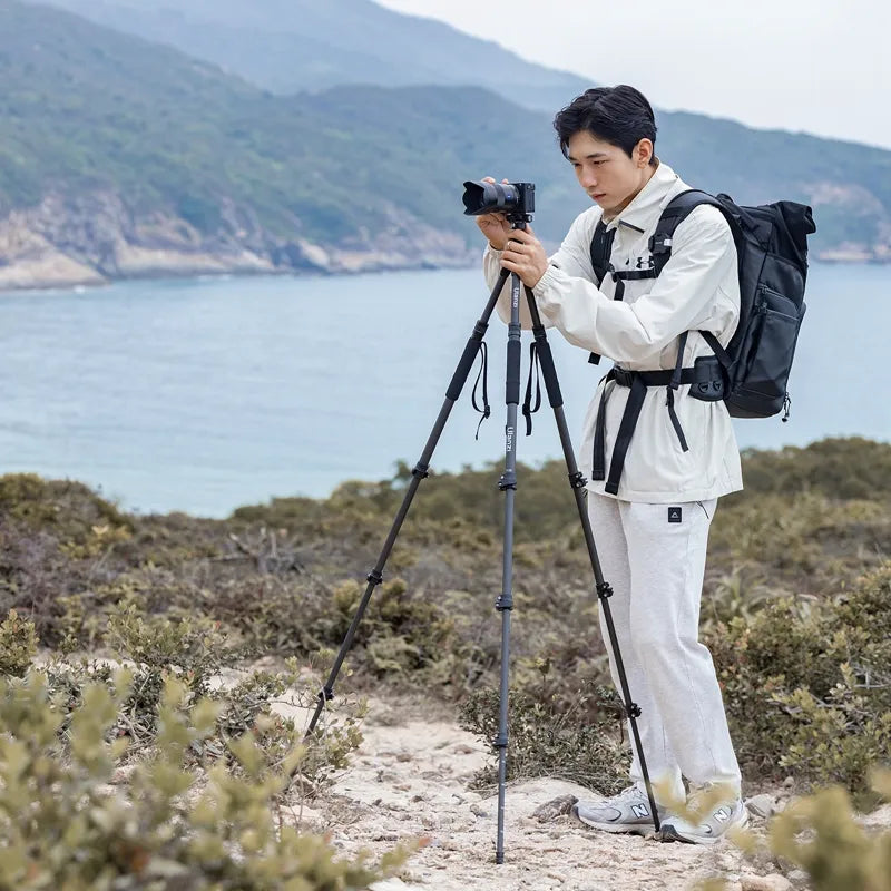 Ulanzi TT35 Lightweight Hiking Stick Tripod Kit - Adjustable Monopod & Camera Stand for Outdoor Photography, Vlogging, and Travel Adventures