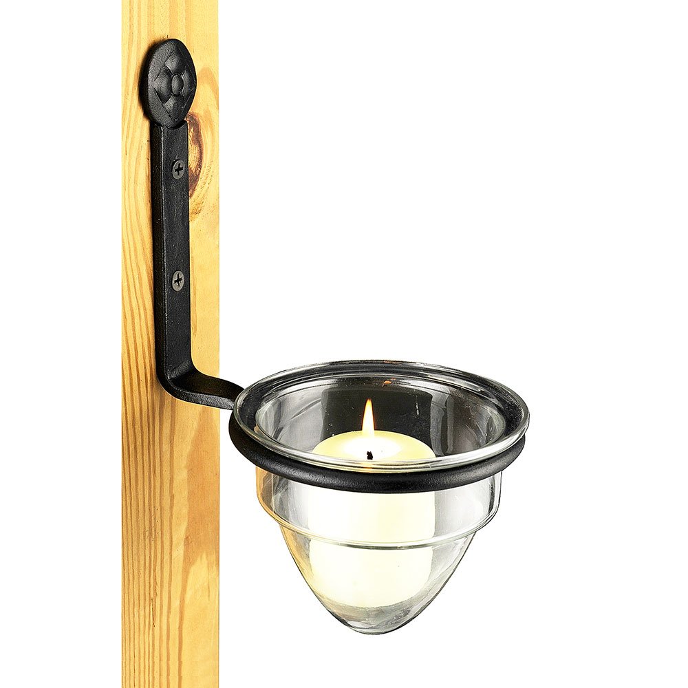 Achla Designs 4 Inch Flower Pot Ring Wall Bracket - Decorative Plant Hanger for Indoor & Outdoor Gardens, Balconies, and Patios