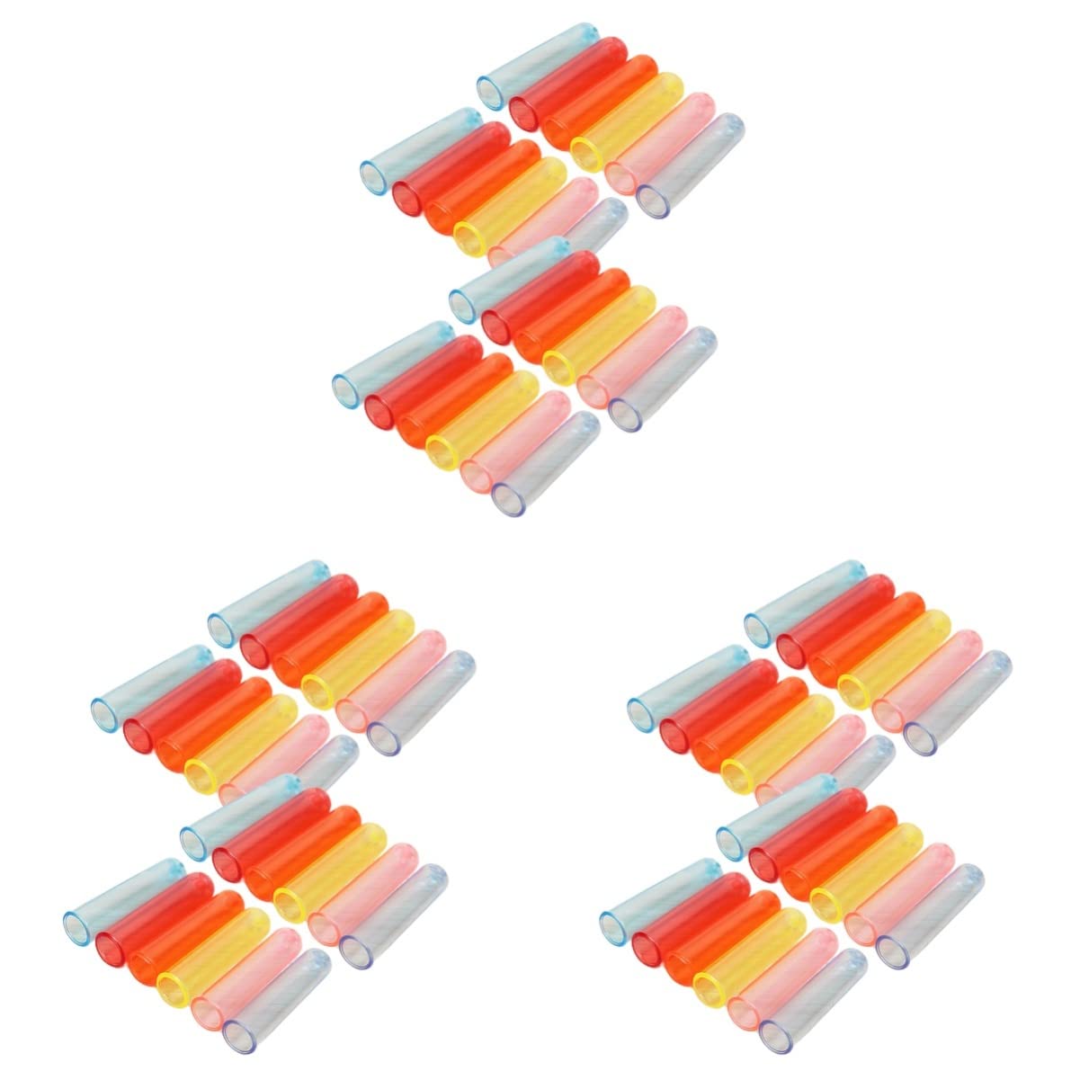 Tofficu 150 Pcs Clear Plastic Pencil Caps - Metal Tip Protectors for School & Office Supplies