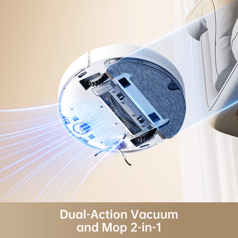 Dreame D10 Plus Gen 2 Robot Vacuum and Mop with Auto Empty Dock - Smart Self-Cleaning for Hardwood Floors & Carpets - Perfect for Pet Hair, Daily Cleaning in Homes & Apartments