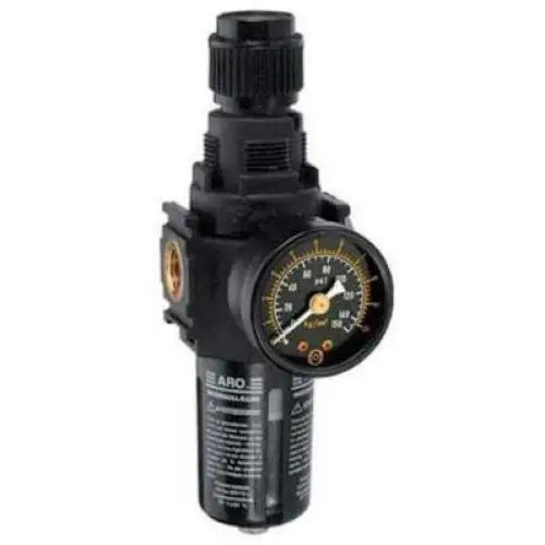 IR ARO 2000 5 Micron Piggyback Filter/Regulator - High Efficiency Air Compressor Accessory for Industrial & Automotive Use