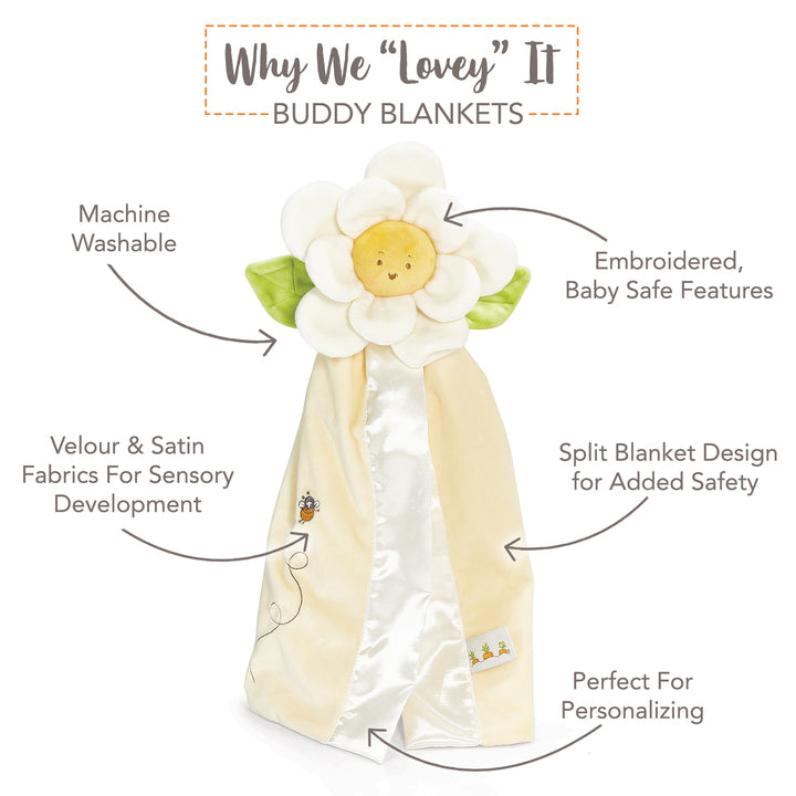 Soft and Cozy Daisy Buddy Blanket - Perfect for Baby Shower Gifts, Nursery Decor, and Snuggling at Home