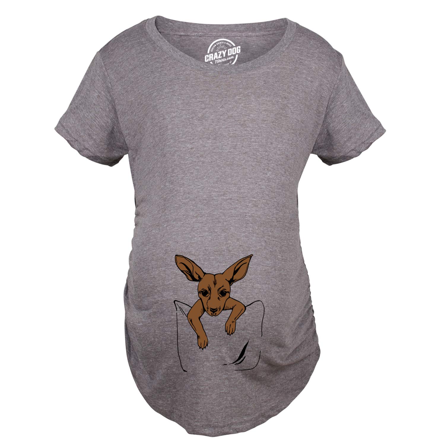 Cute Maternity Peeking Kangaroo T-Shirt for Pregnancy - Comfortable & Stylish Maternity Top for Baby Showers, Gender Reveals & Maternity Photos
