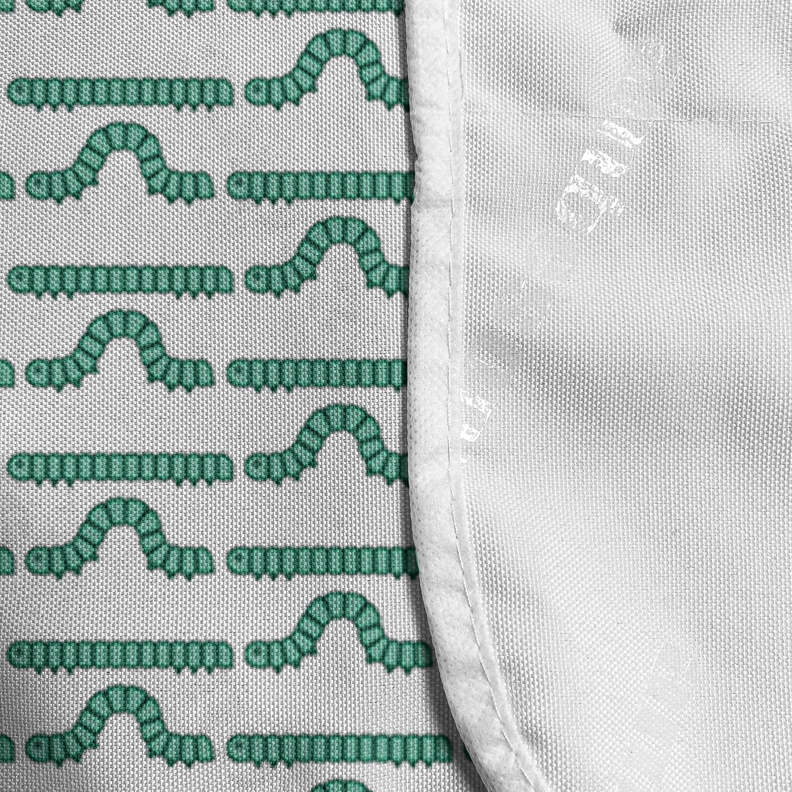 Ambesonne Waterproof Microwave Cover with Pockets - Caterpillar & Wildlife Design, 36