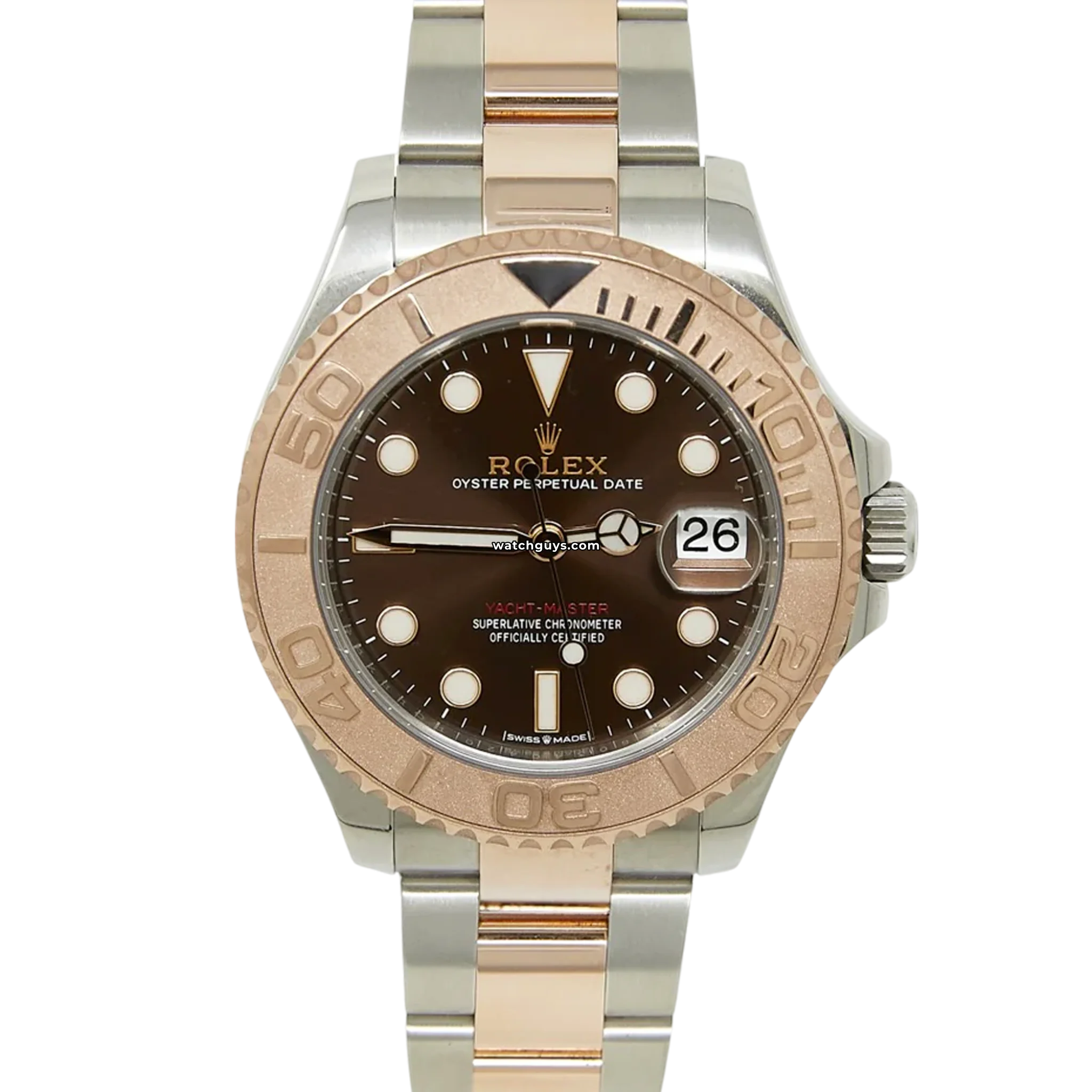 Rolex Yacht-Master 268621 Chocolate Dial Oyster Perpetual Watch - Luxury Timepiece for Sailing & Yachting Enthusiasts