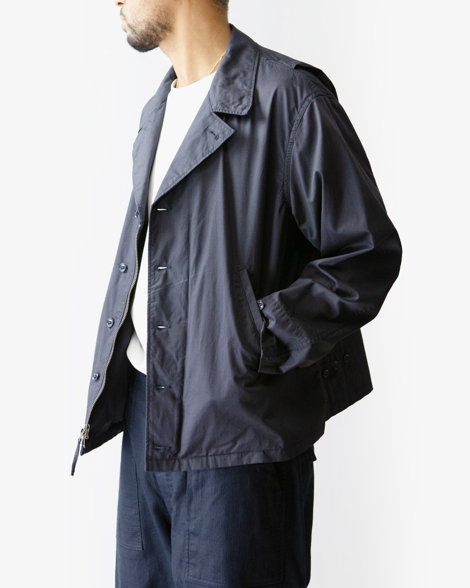 Premium M41 Jacket - Dark Navy High Count Twill Military Style Outerwear for Men | Durable & Comfortable for Outdoor Activities, Hiking, and Casual Wear