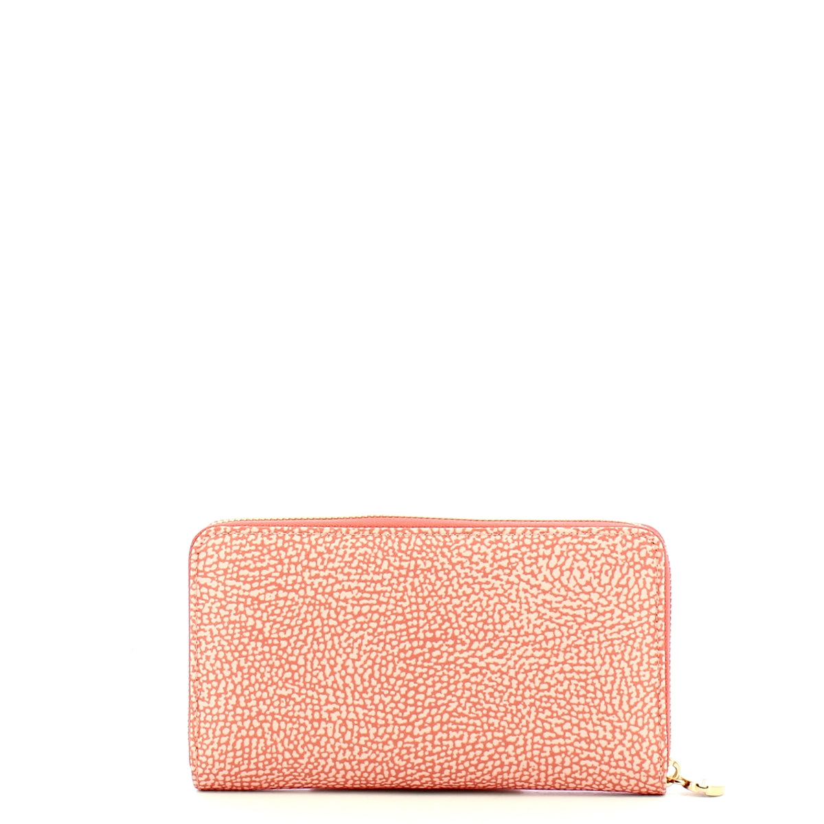 Borbonese Lipstick Zip Around Large RFID Wallet - Recycled Nylon Women's Clutch Purse for Everyday Use & Travel Accessories