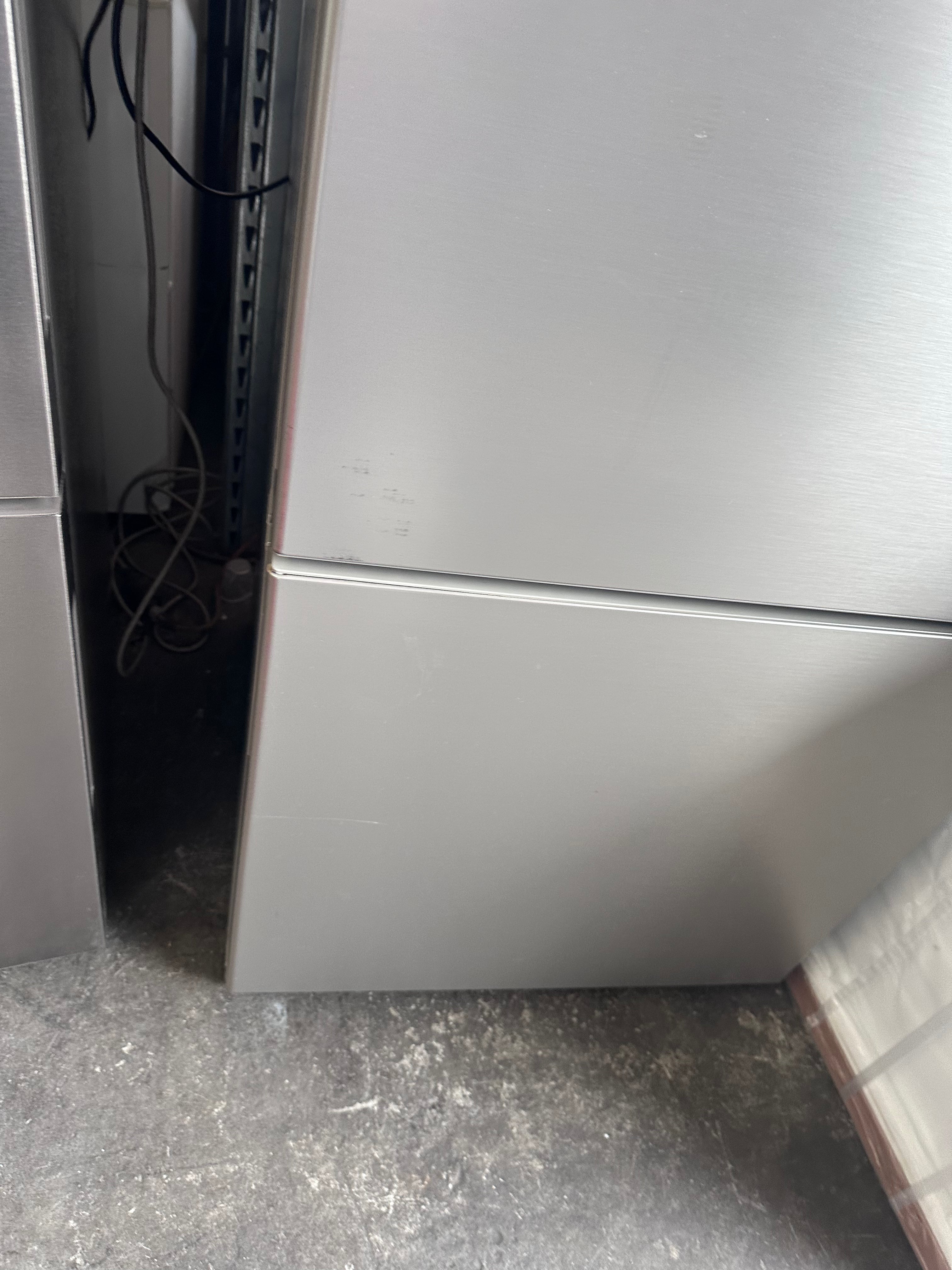 Panasonic 407L Stainless Steel Bottom Mount Refrigerator - Energy Efficient, Spacious 4-Door Fridge with Freezer [Certified Refurbished] - Perfect for Large Families, Restaurants & Open Kitchen Designs