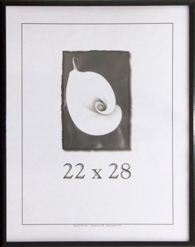 Frame USA Economy Series 22x28 Inch Black Wood Picture Frames - Perfect for Wall Decor, Photo Displays, and Home Office Artwork