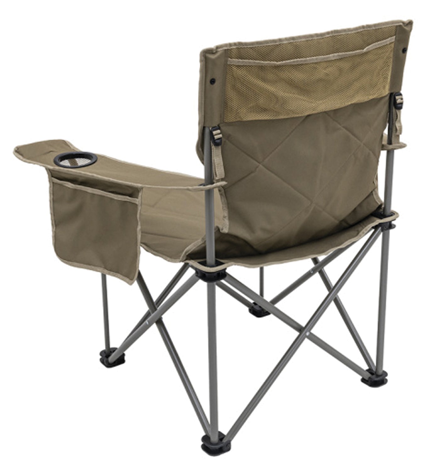 Alps Mountaineering King Kong Chair - Heavy Duty Folding Camping Chair with 800lb Capacity, Padded Armrests & Cup Holder - Perfect for Backpacking, Hiking, Beach & Outdoor Adventures (Clay Color)