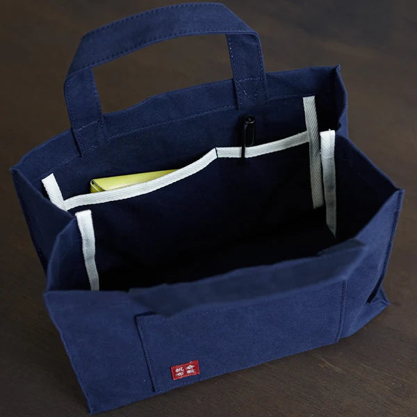 Premium Kurashiki Hampu Canvas Tote Bag - Stylish & Durable Black Shoulder Bag for Women | Perfect for Shopping, Work, Travel & Daily Use