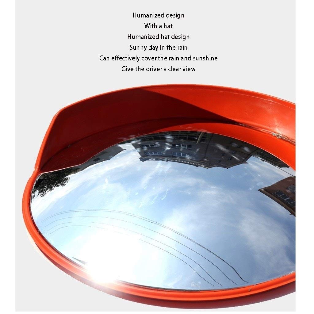 Unbreakable Convex Safety Mirror 120cm - Shatterproof Traffic & Parking Mirror for Blind Spots, Driveways, Warehouses, and Road Safety