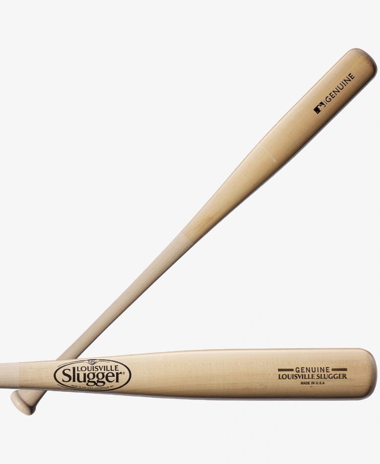 Louisville Slugger Genuine MIX Unfinished Natural Clear Baseball Bat - Premium Wood Bat for Baseball Training & Games - Perfect for Youth & Adult Players
