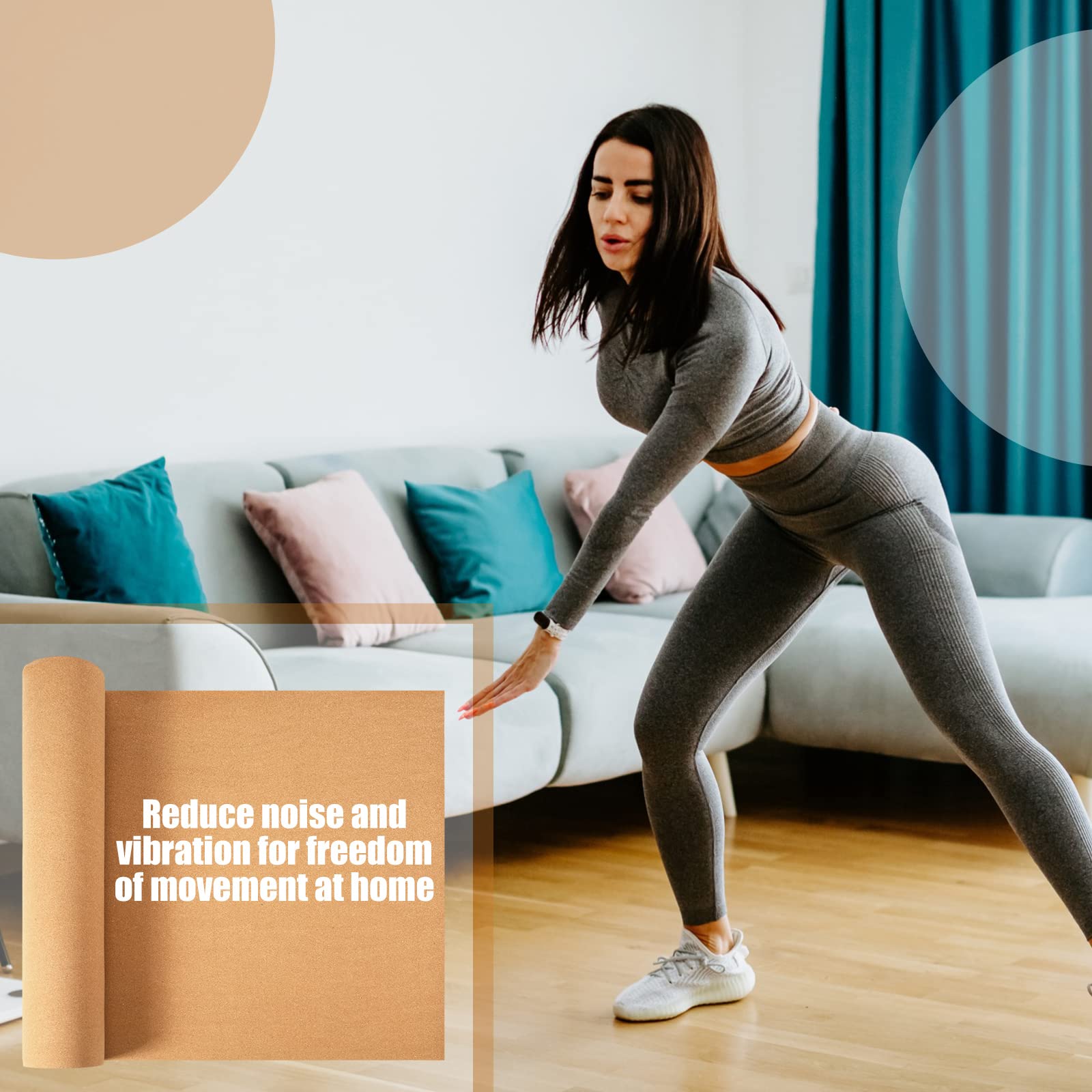 200 Sq. Ft. Natural Cork Underlayment Roll (3mm Thick, 48