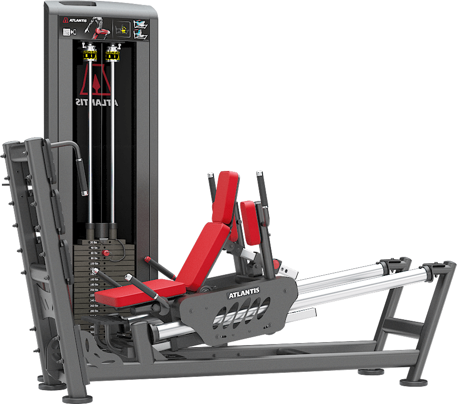 ATLANTIS Horizontal Leg Press Machine for Home Gym - Heavy Duty Leg Workout Equipment for Strength Training & Muscle Building - Perfect for Fitness Enthusiasts & Bodybuilders