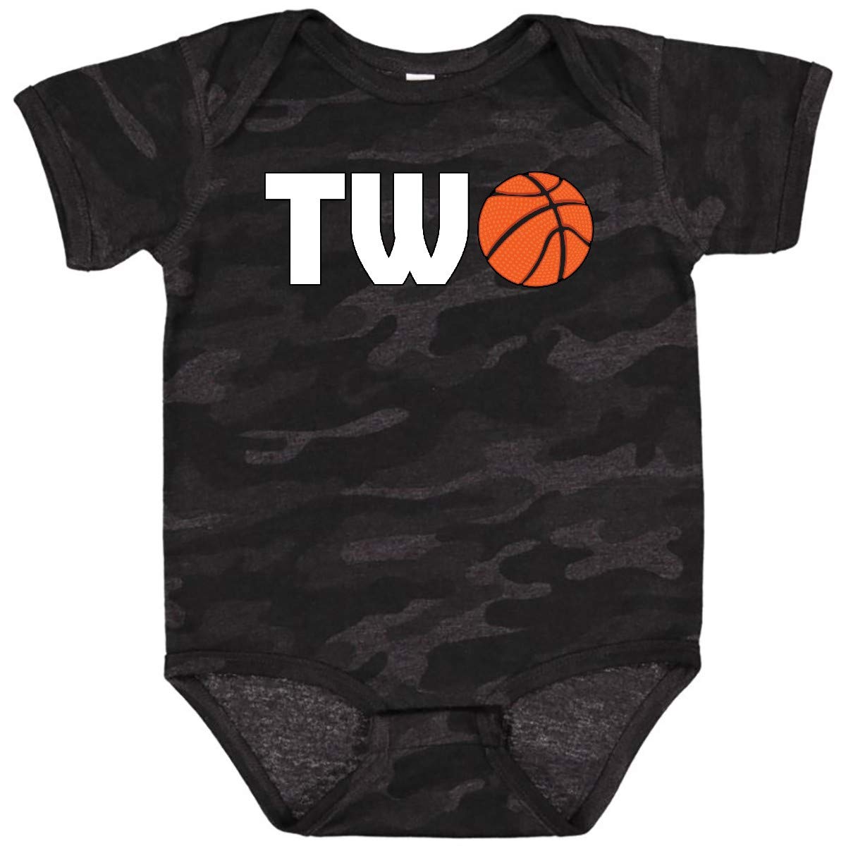 Inktastic Basketball Second Birthday Baby Bodysuit - Cute Basketball Themed Outfit for Toddlers & Infants - Perfect for Birthday Parties, Photo Shoots & Sports Events