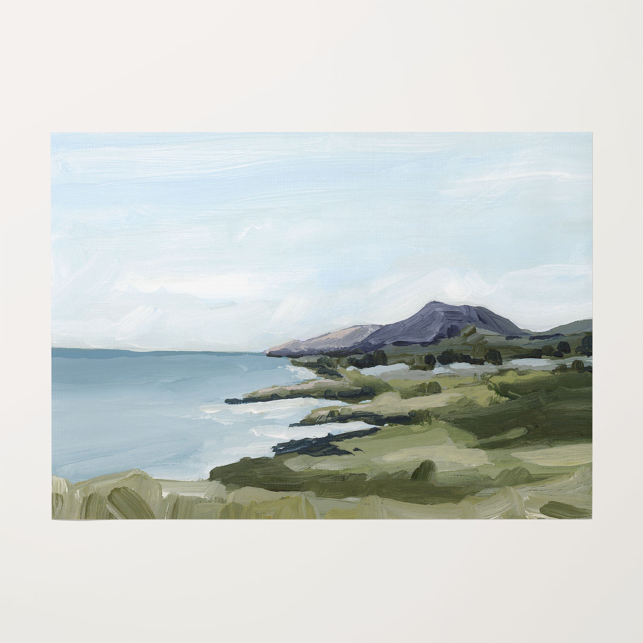 Diamond Head II Art Print - Stunning Hawaiian Landscape Wall Decor for Living Room, Bedroom & Office | Premium Canvas & Framed Options