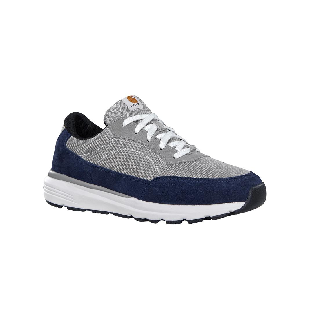 Greenfield Women's ESD Soft Toe Sneakers - Slip Resistant Work Shoes for Nurses, Chefs & Healthcare Professionals (Blue/Grey) | Comfortable & Lightweight for Long Shifts