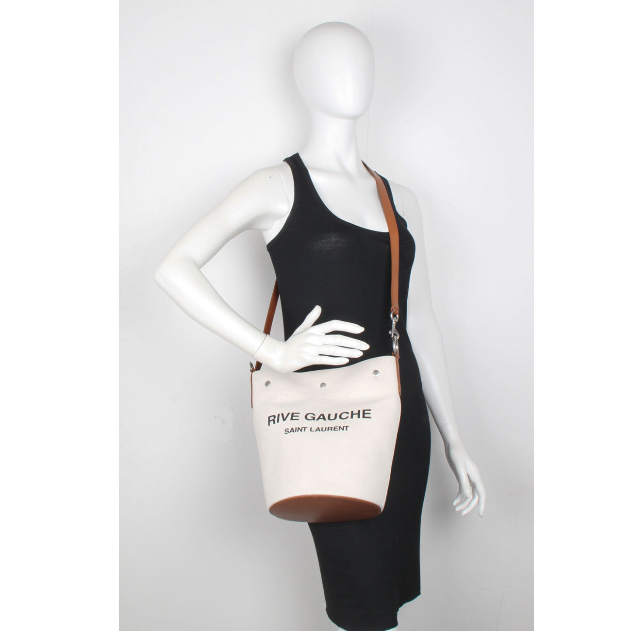 Rive Gauche Linen Bucket Bag - Stylish & Durable Women's Fashion Accessory for Beach, Travel & Everyday Use