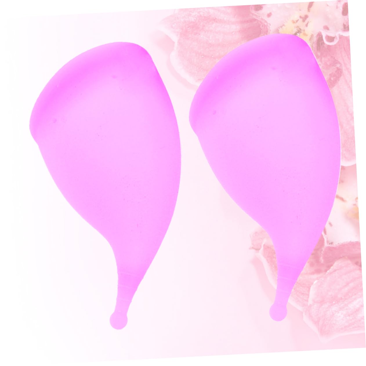 SEWOART 2 Pack Reusable Purple Menstrual Cups for Women - Soft Medical Grade Silicone Period Cup Set - Leak-Proof, Comfortable & Eco-Friendly (Perfect for Travel, Sports & Active Lifestyles)