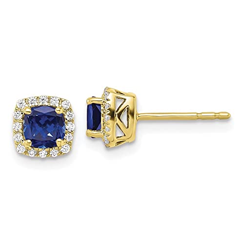 10k Yellow Gold- Blue Sapphire