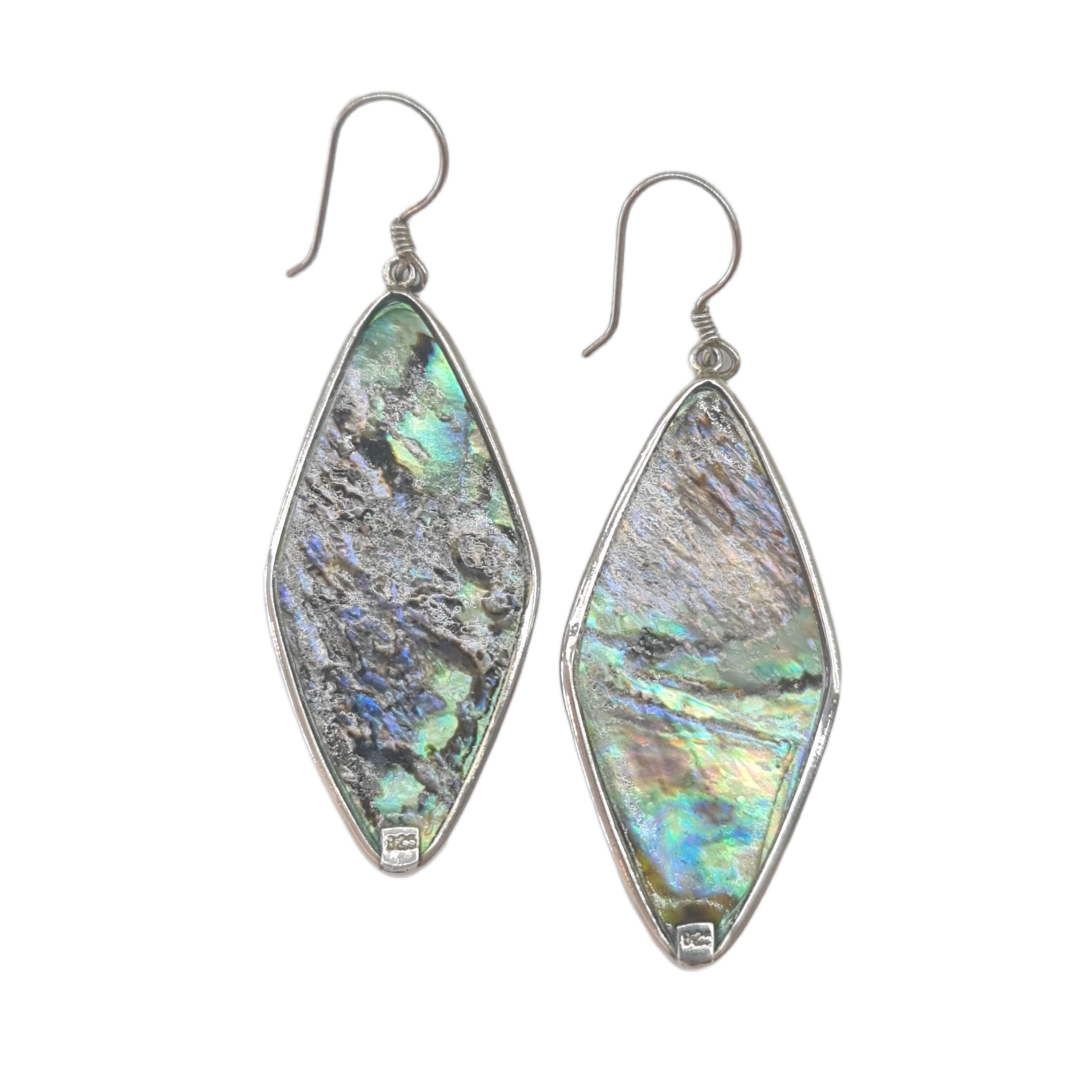 Exquisite Large Green Paua Shell Earrings - Handmade Ocean-Inspired Jewelry for Women, Perfect for Beach Weddings & Boho Fashion