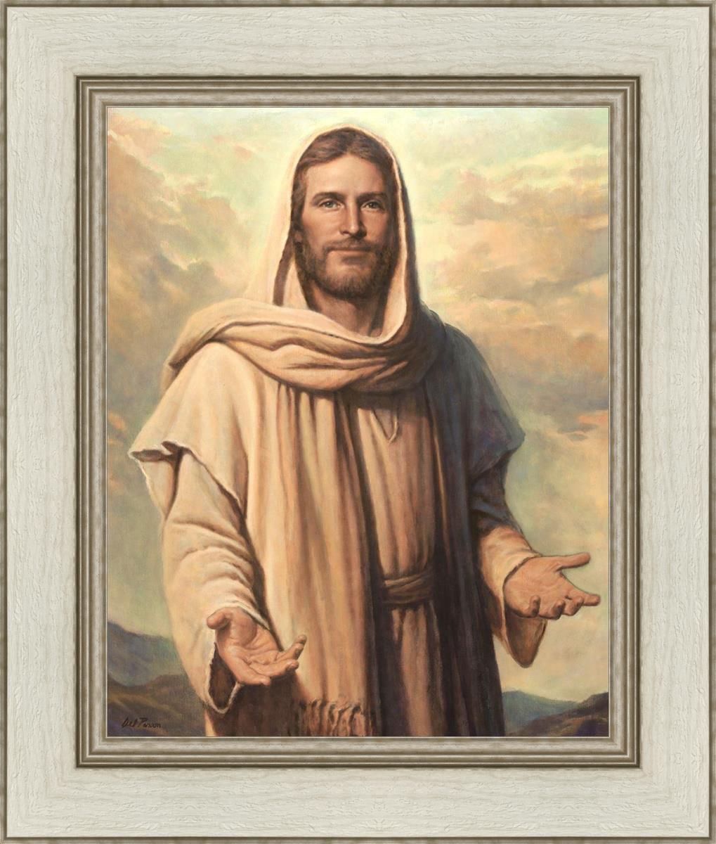 Abide With Me by Del Parson - Inspirational Christian Wall Art for Home & Church Decor - Perfect for Living Rooms, Bedrooms & Worship Spaces