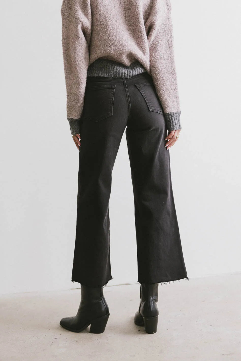 Michaela High Waist Wide Leg Jeans for Women - Stretchy Comfort Denim Pants - Trendy Casual & Office Wear - FINAL SALE