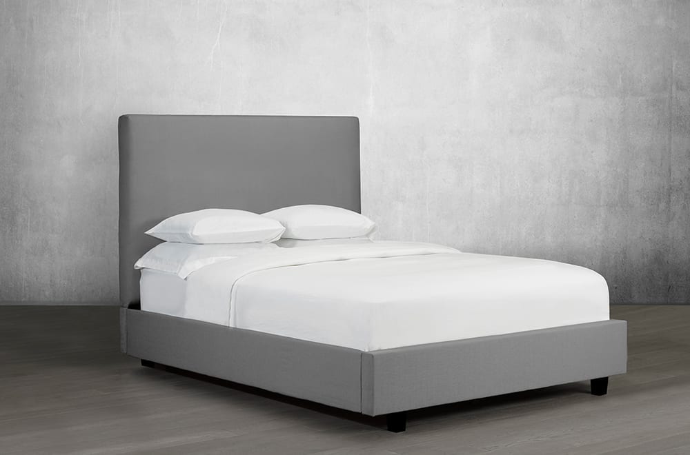 Canadian Made Sivir Platform Bed Frame - Modern Solid Wood Bed with Sturdy Support for Bedrooms, Guest Rooms & Apartments