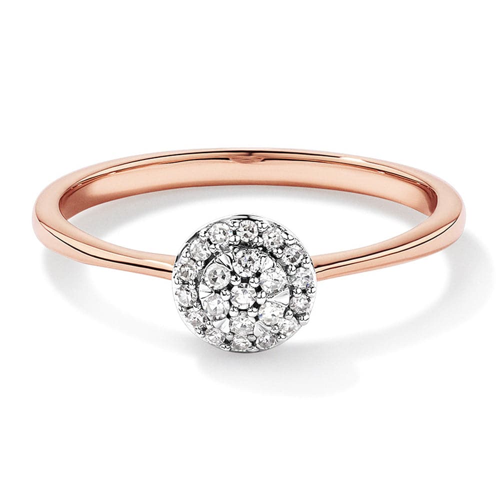 Lab Grown Diamond Promise Ring - Round Cluster Engagement Ring for Women, Ethical & Affordable Alternative to Mined Diamonds - Perfect for Proposals, Anniversaries & Special Occasions