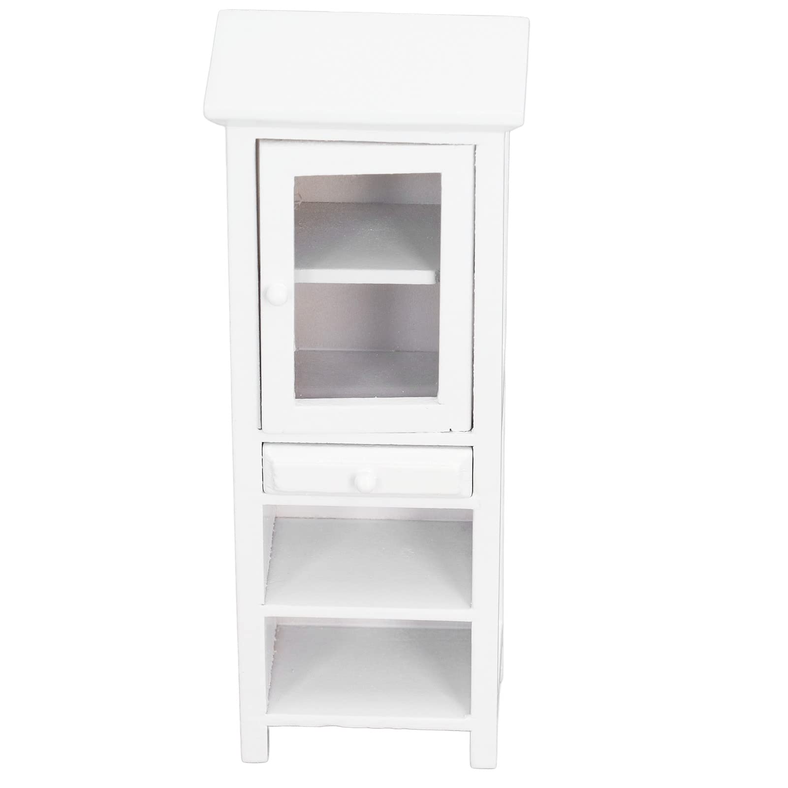 Shanrya Miniature Dollhouse Furniture - Portable Storage Cabinet Toy for Room Boxes & House Models - Perfect for DIY Dollhouse Decor & Collectible Displays