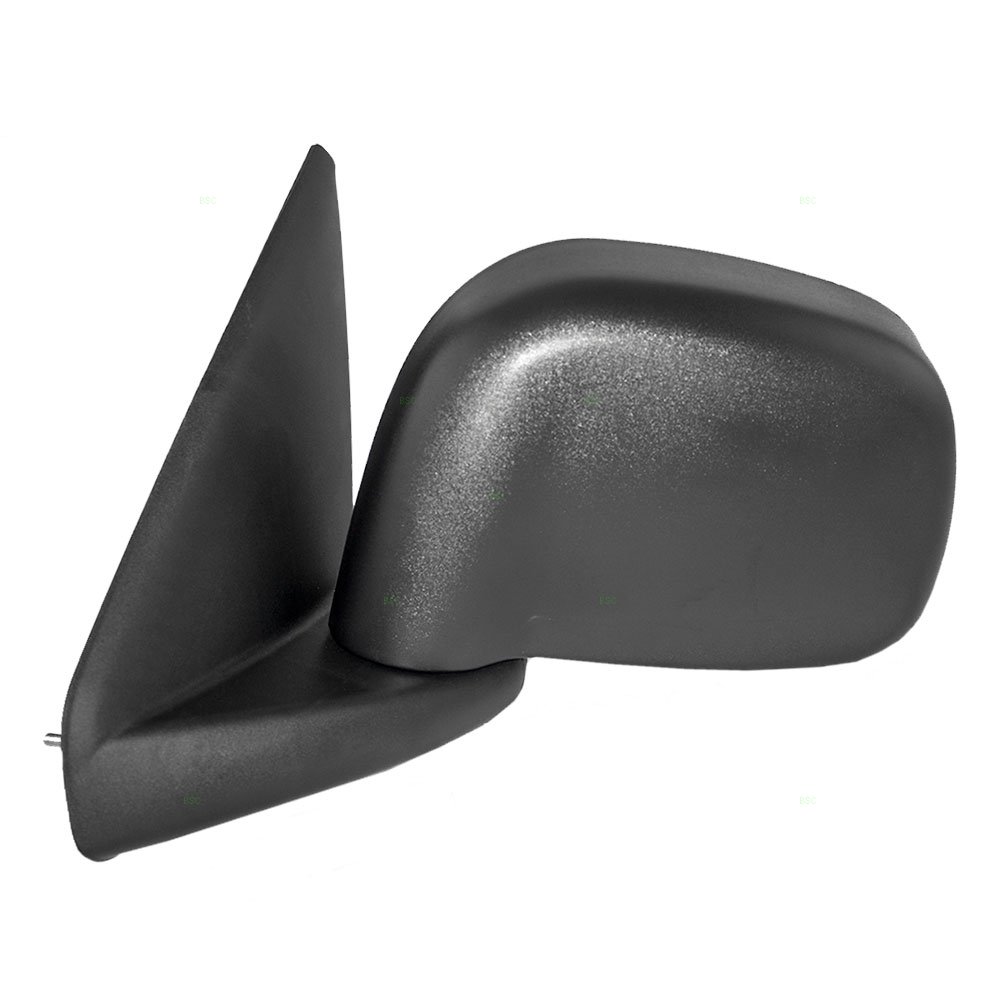 Brock Replacement Driver Side Power Mirror 6x9 Textured Black with Heat for 2002-2008 Chevy Silverado 1500 & 2003-2009 2500/3500 Models - Perfect for Off-Roading and Winter Driving (Part# 55077925AD)