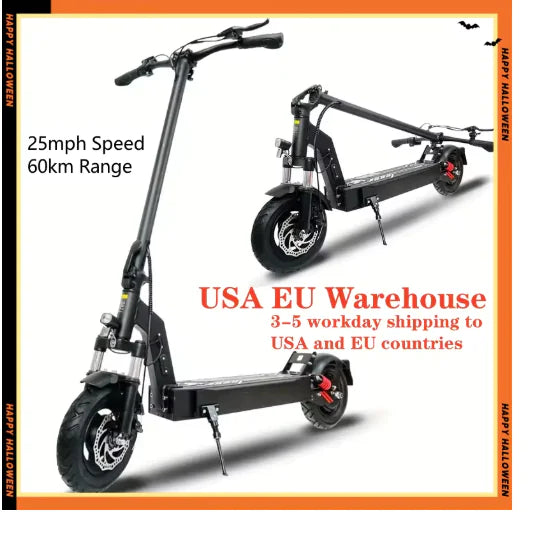 Premium Double Shock Absorber Scooter for Adults - All-Terrain Electric Kick Scooter with 8.5