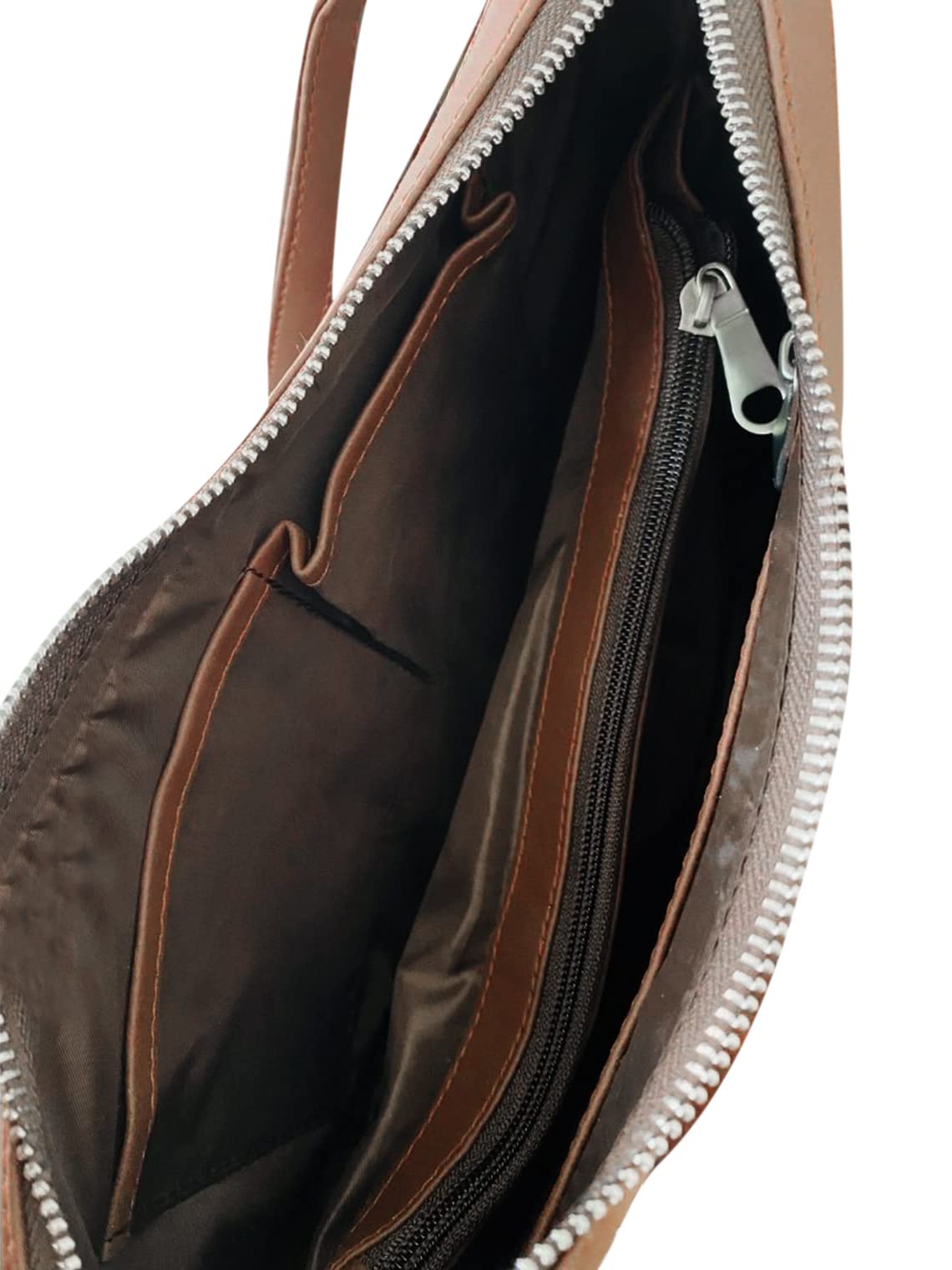 ZOUK Women's Vegan Leather Zipper Wallet - Handmade Classic Slim Purse for Credit Cards & Cash | Perfect for Everyday Use, Travel & Gifts