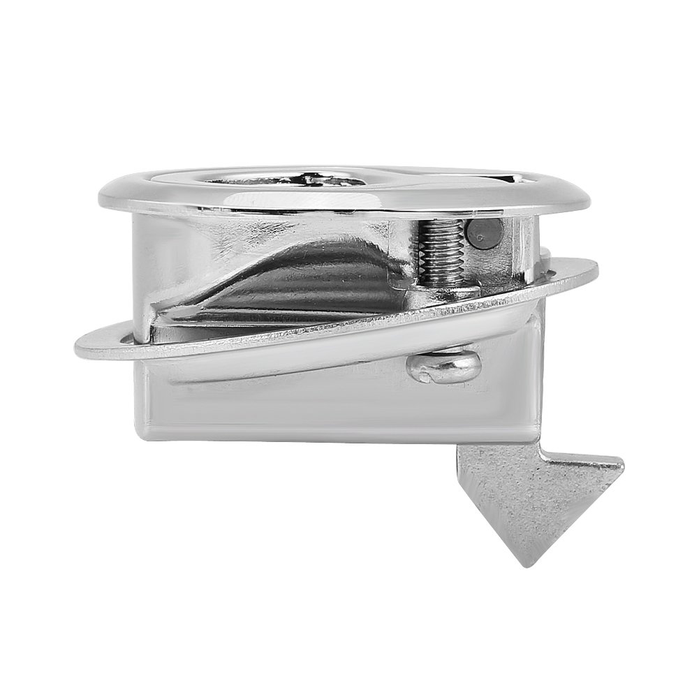Stainless Steel Flush Pull Hatch Lock for RV Marine Boat - Durable Waterproof Security Access Door for Camper, Yacht & Travel Trailer