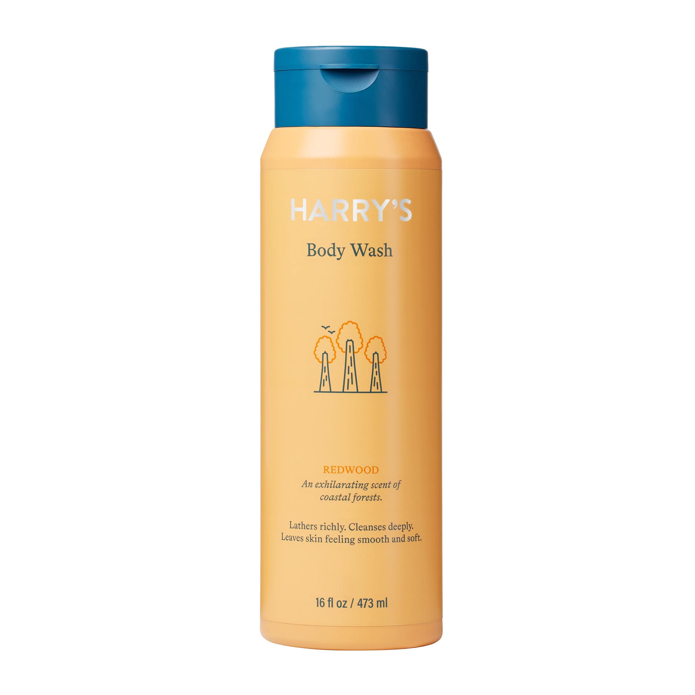 Men's Redwood Scented Body Wash - 16 fl oz Cleansing Shower Gel for Daily Hydration & Freshness | Perfect for Gym, Workout & Post-Shave Routine