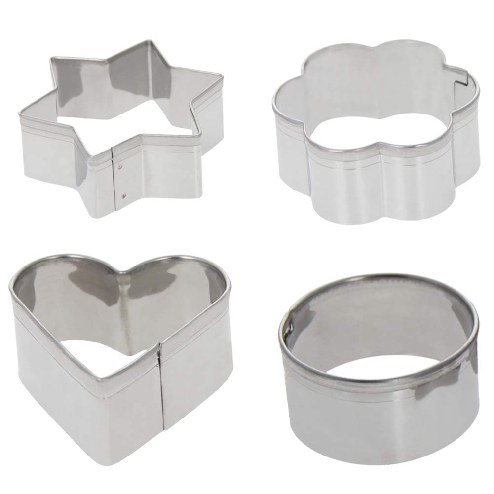 Utoolmart 12-in-1 Non-Stick Cake Baking Molds & Cookie Cutters Set - Premium Biscuit Decorating Tools for Pastry, Dough, Donuts & Clay - Perfect for Home Baking, Party Treats & DIY Crafts
