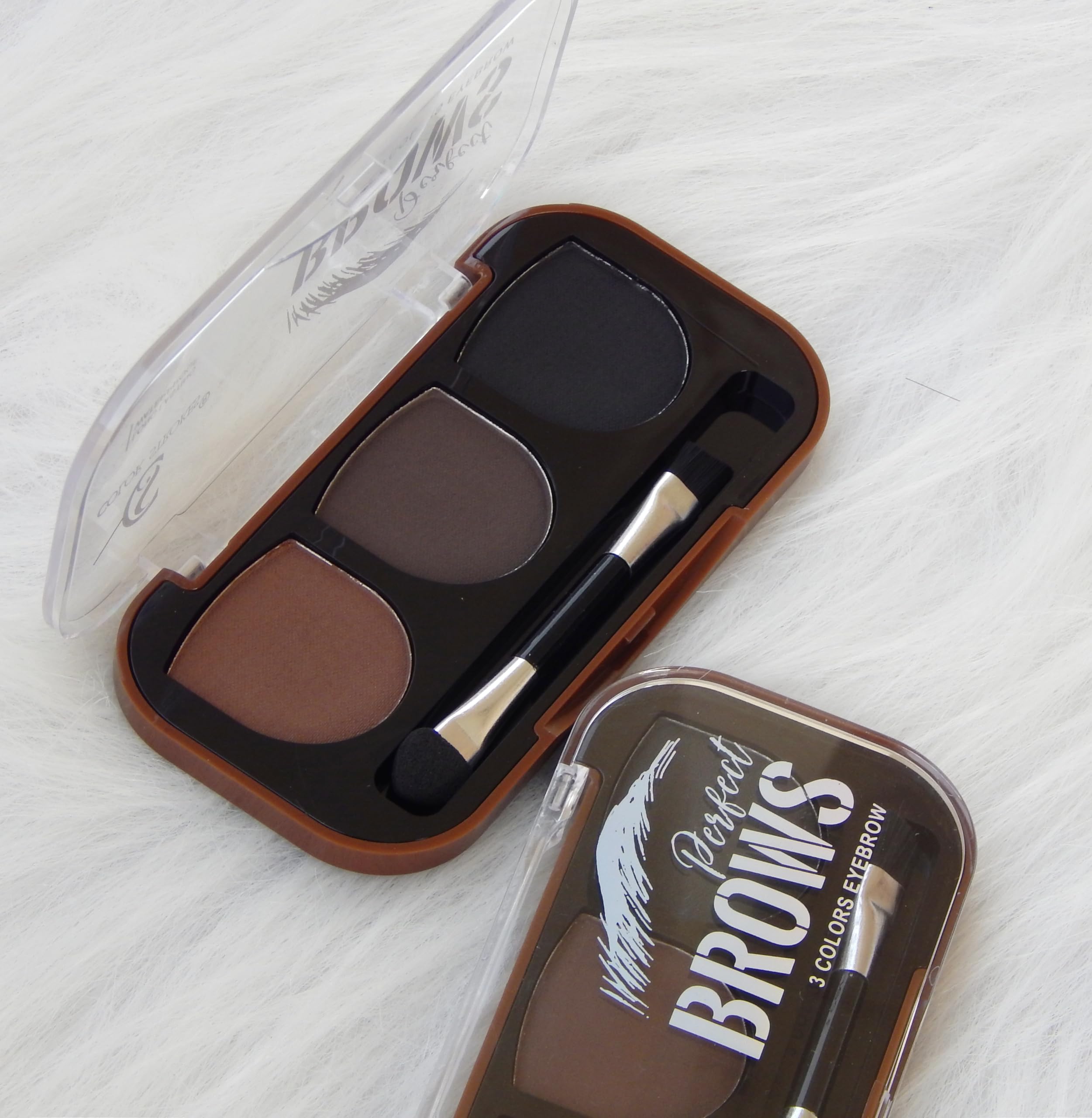 3 in 1 Eyebrow Powder Cake Palette - Waterproof & Long Lasting Eyebrow Makeup Kit with Blendable Colors (9g) | Perfect for Travel, Daily Use & Professional Makeup Artists