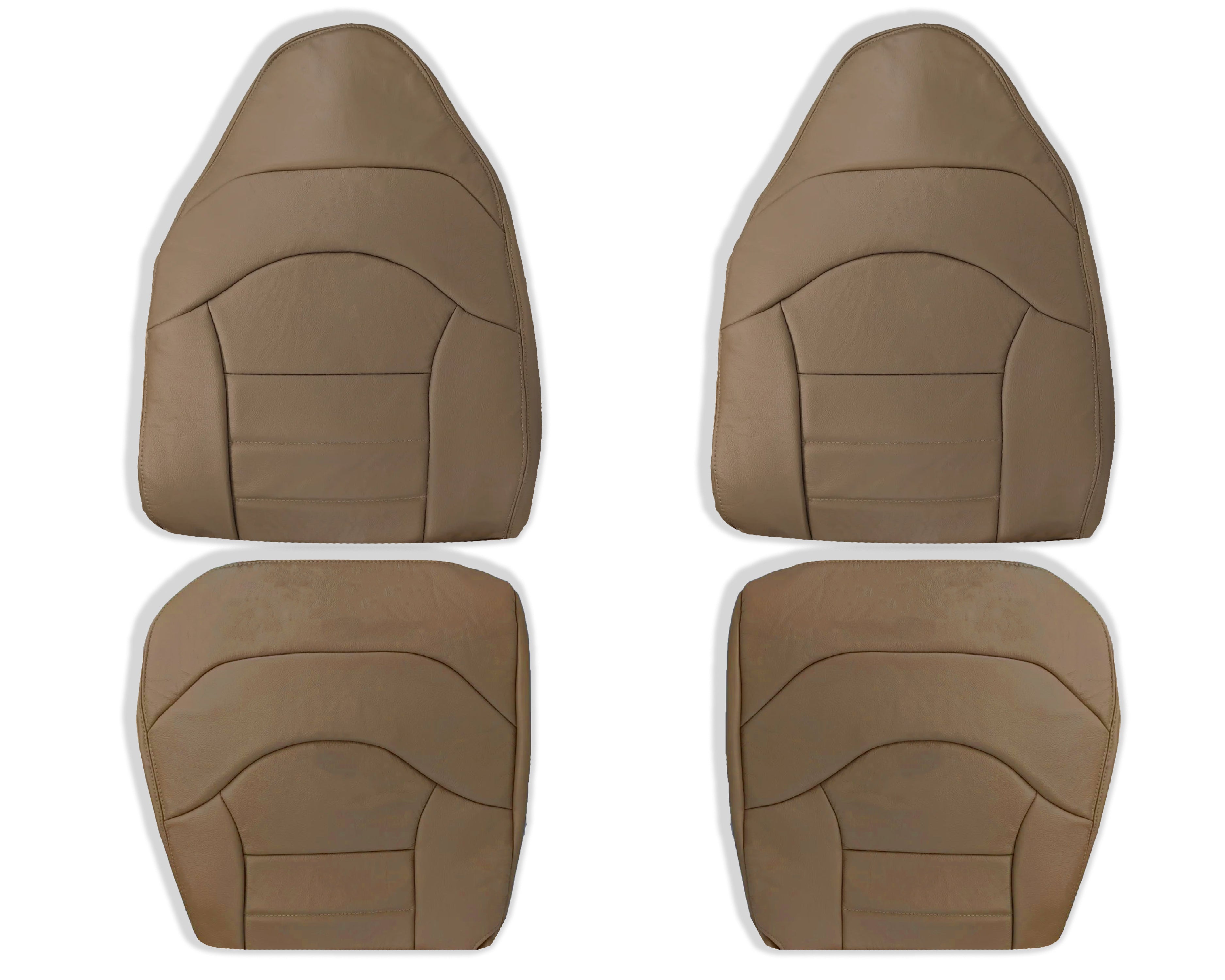 1999 Ford F350 XLT Replacement Seat Cover - Genuine Prairie Tan Leather - Heavy Duty Truck Seat Protection for Work & Off-Road Use