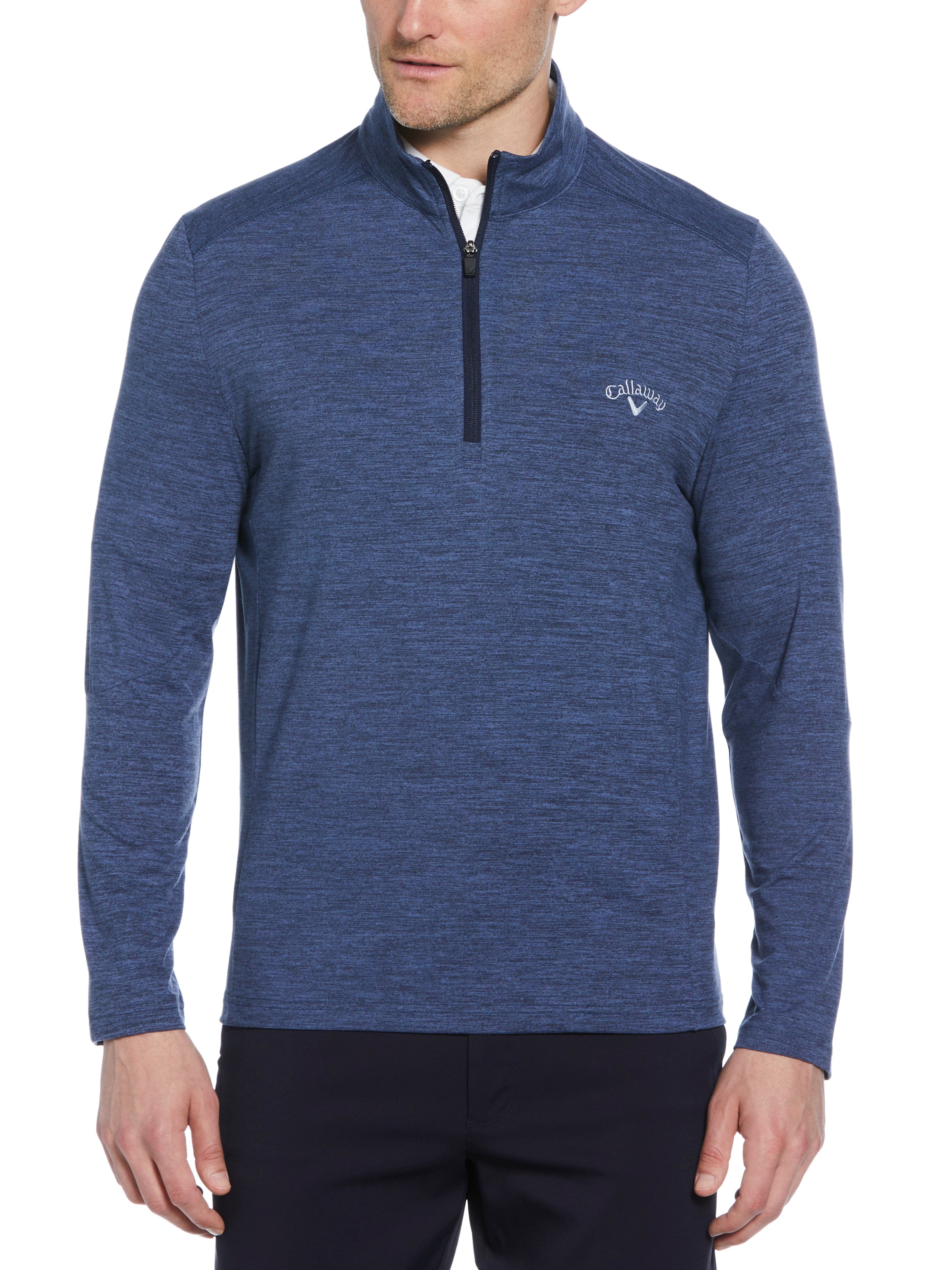 Men's Lightweight 1/4 Zip Golf Pullover - Breathable Performance Shirt for Golfing, Running & Outdoor Activities