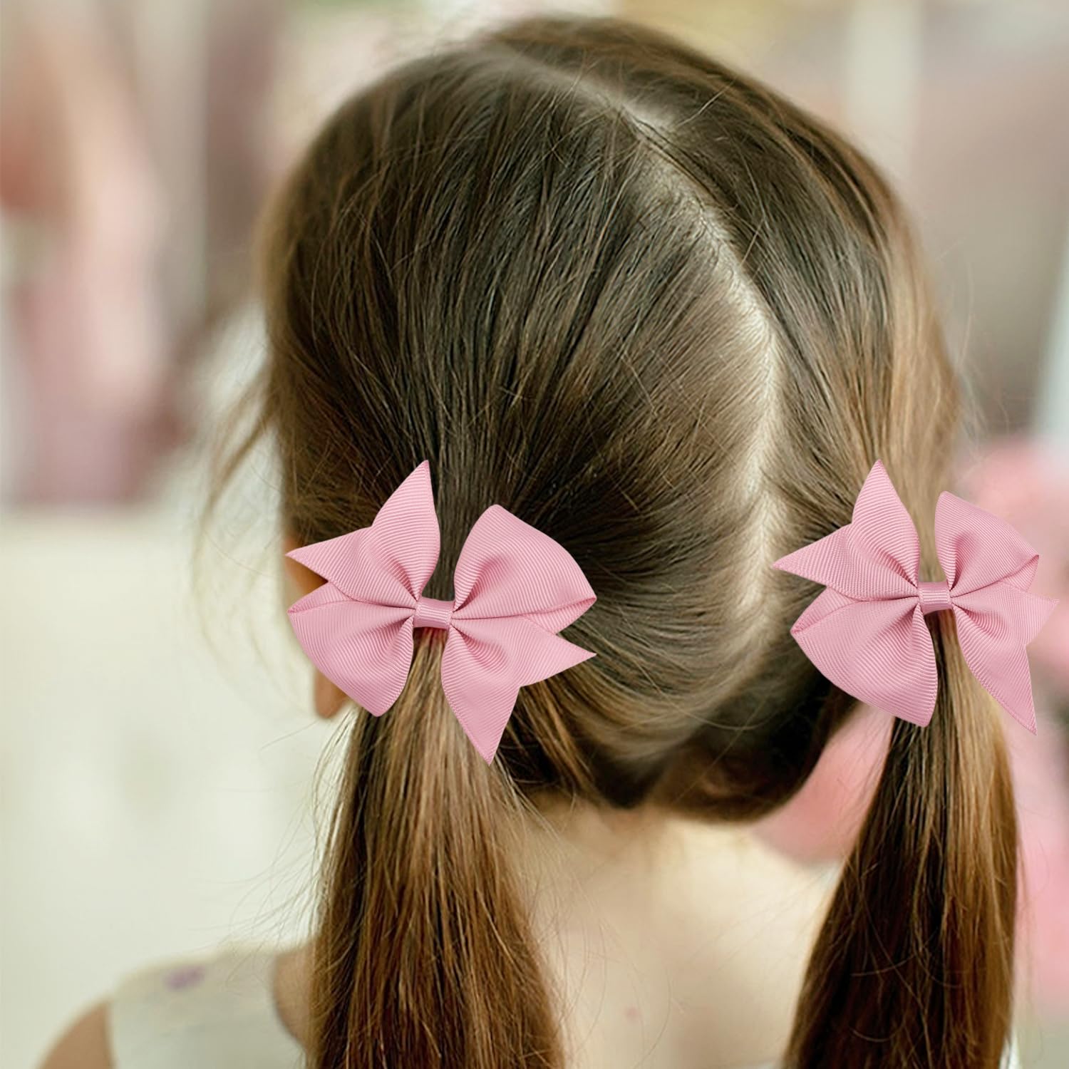 30PCS Girls' Hair Clips Set - 15 Colorful Grosgrain Ribbon Alligator Clips (3.5 Inch) for Toddlers & Kids - Perfect for School, Parties, Holidays & Daily Hair Styling