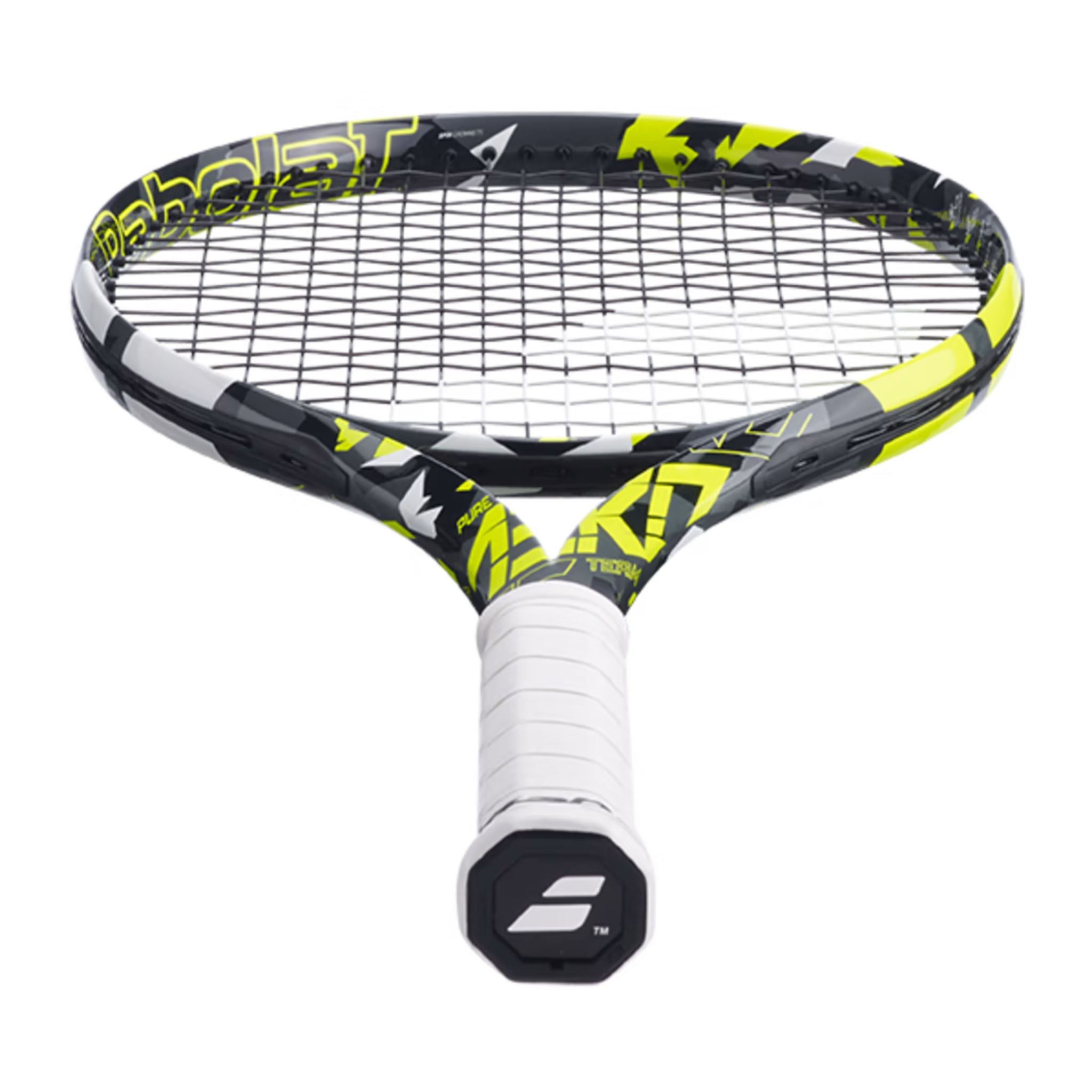 Babolat Pure Aero Team Unstrung Tennis Racquet | Lightweight Performance Racket for Adults & Juniors | Grey/Yellow/White | Perfect for Competitive Play & Training Sessions