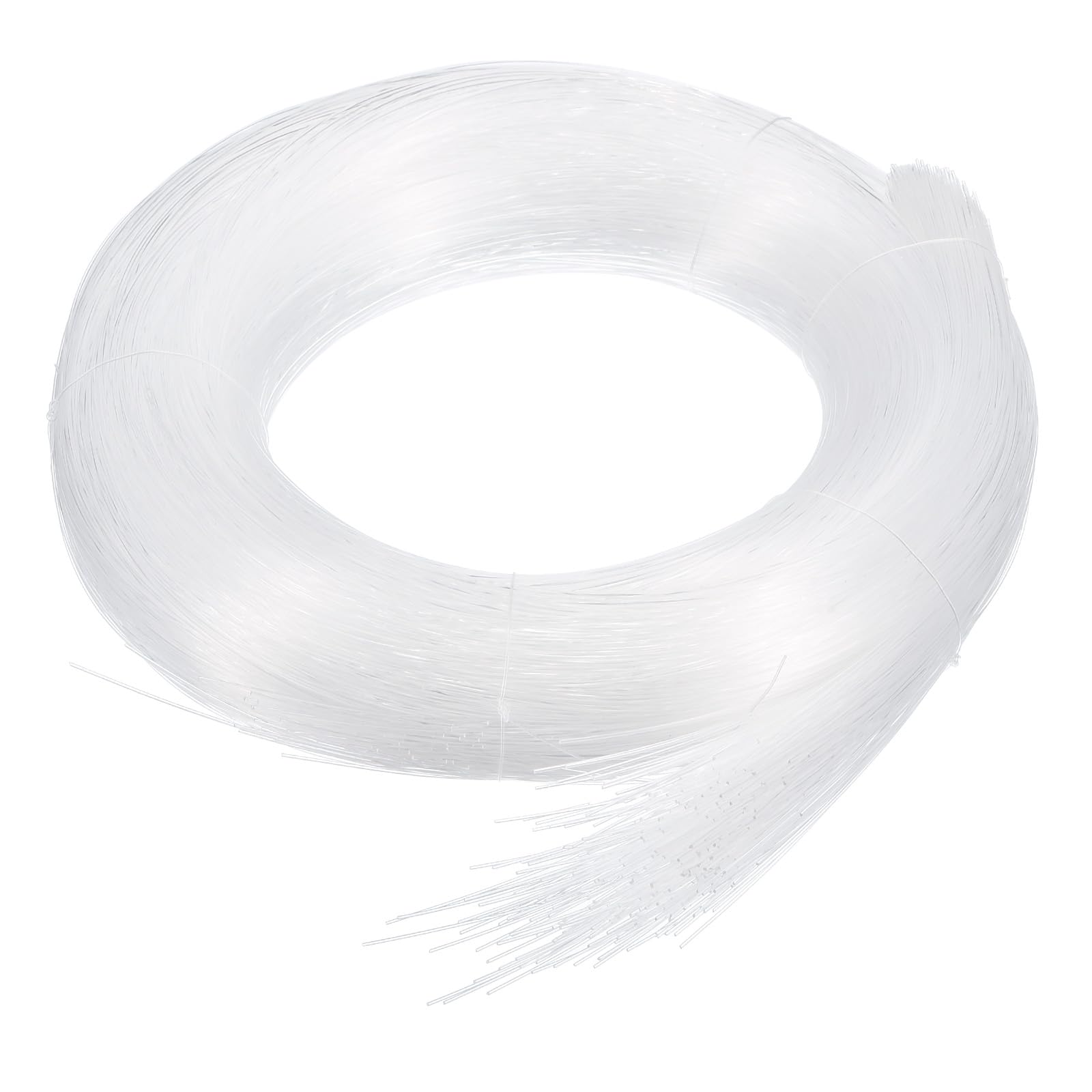 MECCANIXITY 550Pcs 13ft PMMA Mixed Fiber Optic Cable Kit - 0.03 Inch Side Glow LED Light Strands for Car Interior, Star Ceiling & Home Decoration - Perfect for DIY Atmosphere Lighting, Bedroom Decor, and Party Decorations