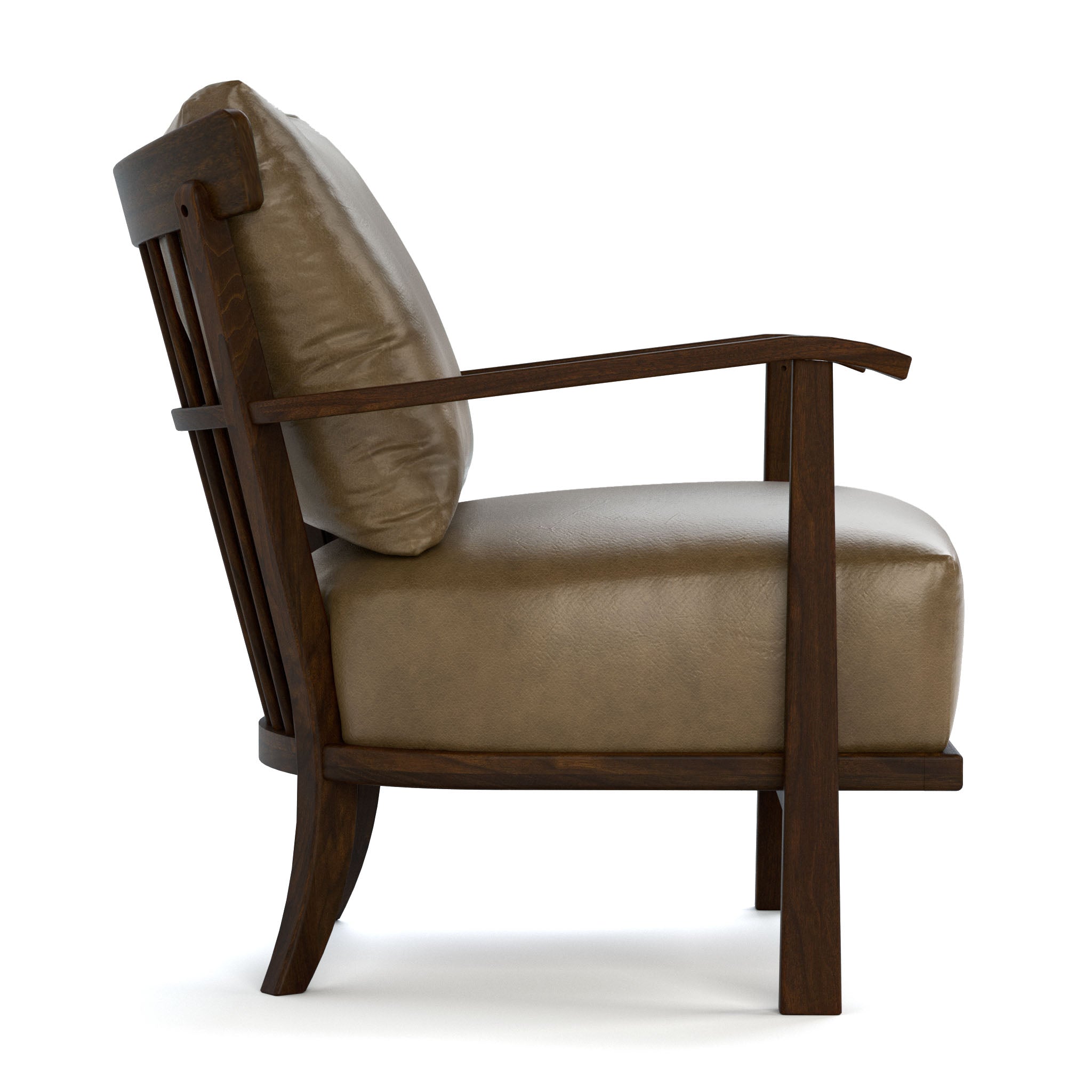 Premium Hudson Valley Solid Wood Frame Chair - Handcrafted Rustic Dining & Living Room Furniture for Home Decor