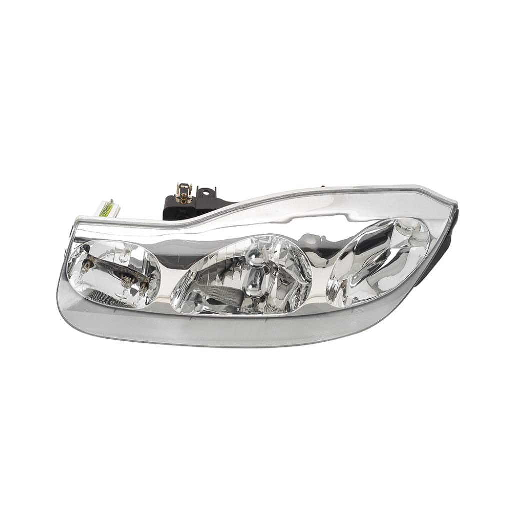 KarParts360 Replacement Headlight Assembly for 2001-2002 Saturn SC2 - Driver Side with Bulbs (Fits GM2502216) - Perfect for Night Driving & Vehicle Safety Upgrades