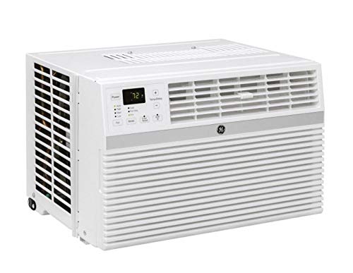 GE Energy Star Certified 230V Smart Window Air Conditioner with Remote Control - Eco-Friendly Cooling for Bedroom, Living Room & Office (Refurbished)