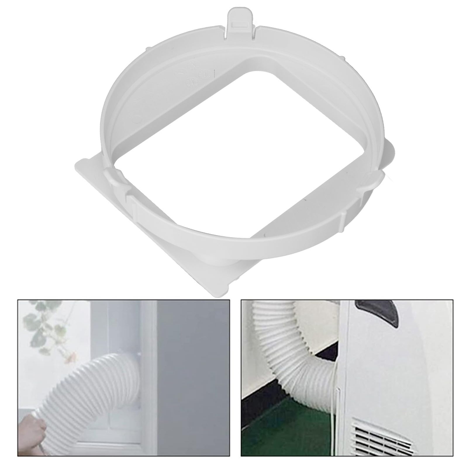 Portable Air Conditioner Hose Connector - Square Exhaust Duct Adapter for Midea 1P KY35 Mobile AC Unit | Perfect for Home, Office & RV Cooling Systems