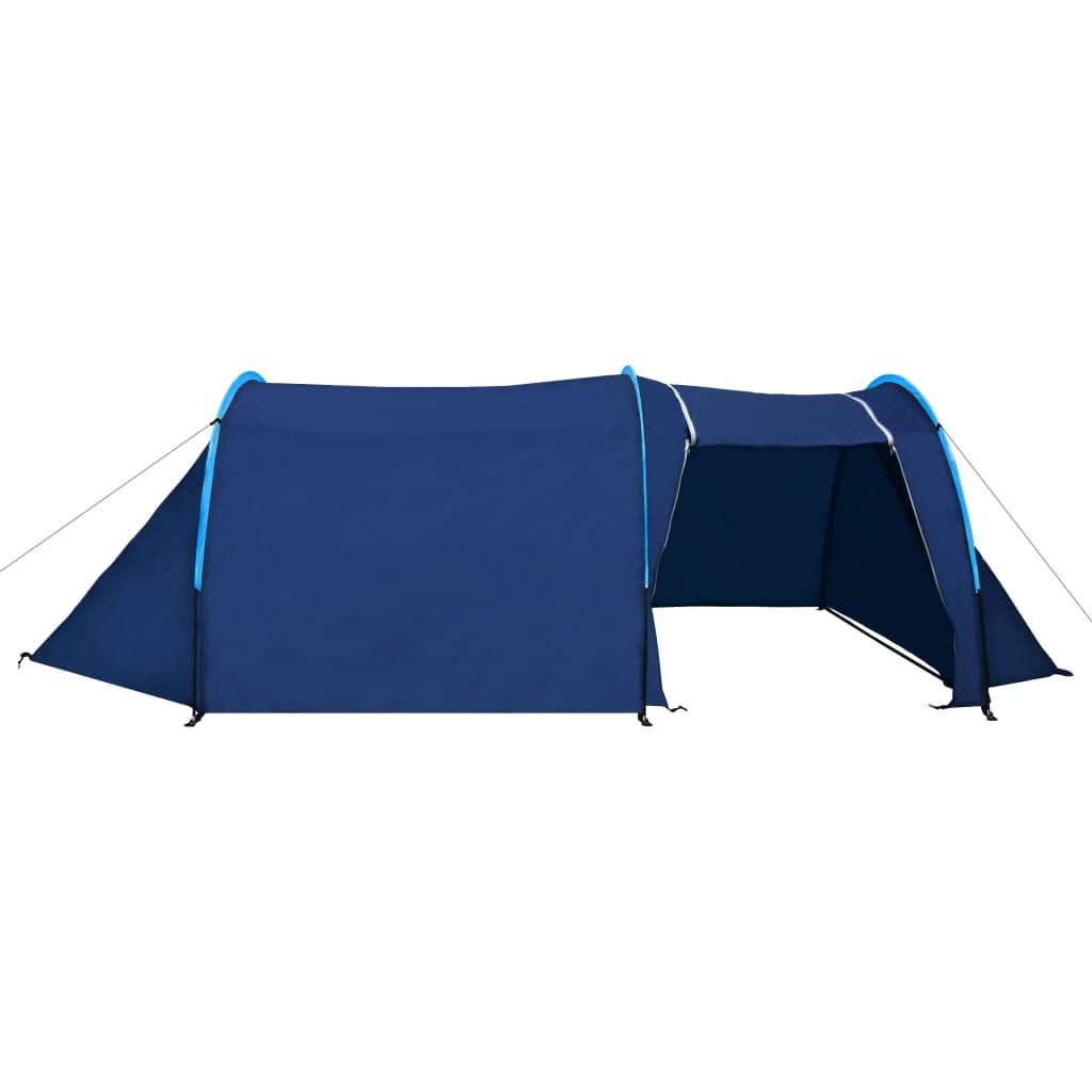Waterproof 4-Person Camping Tent - Navy Blue & Light Blue for Outdoor Adventures, Hiking, and Family Camping Trips