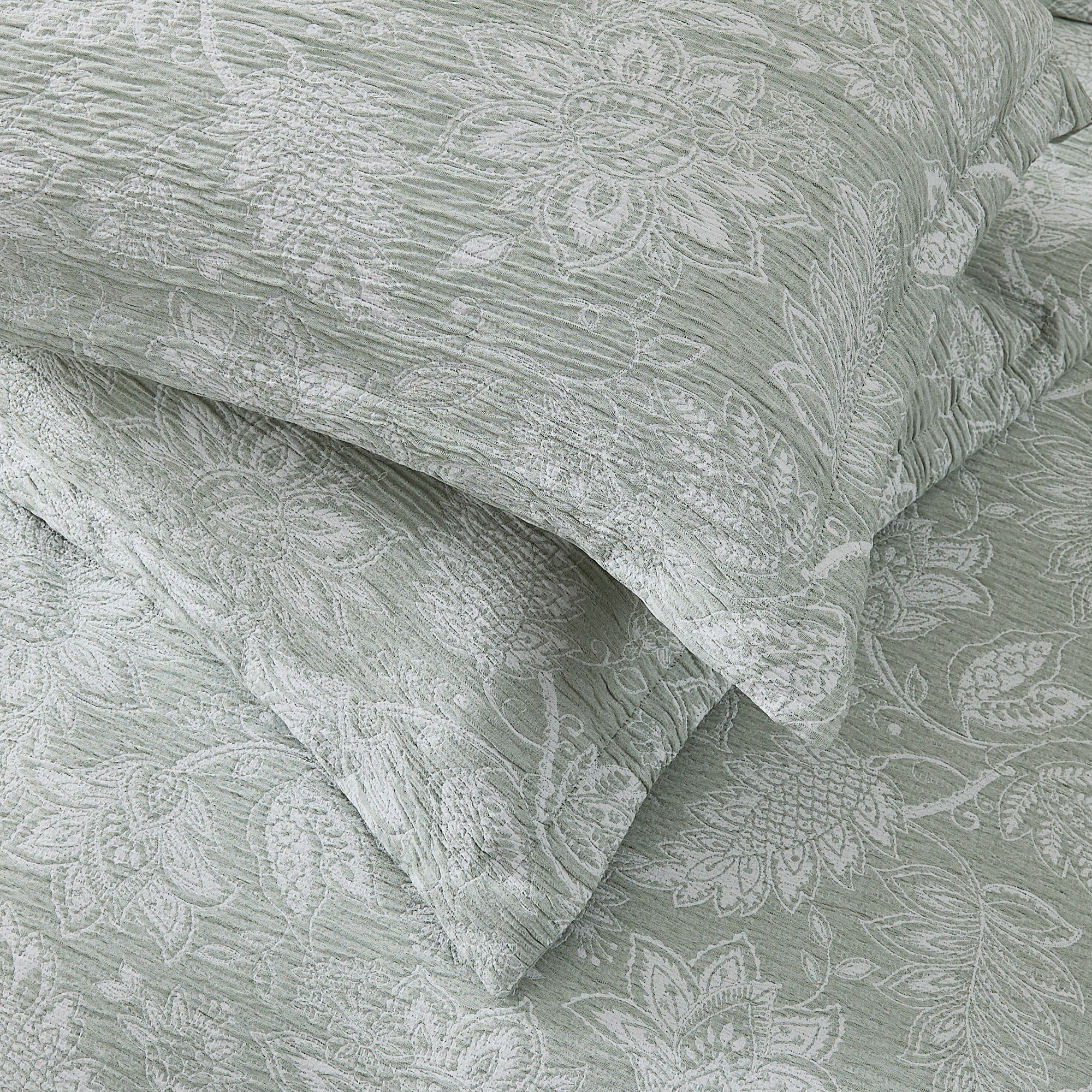 Floral Jacobean Gauze Jacquard Duvet Cover Set - Luxury Bedding for Master Bedroom, Guest Room & Hotel Decor - Breathable & Elegant Home Textile