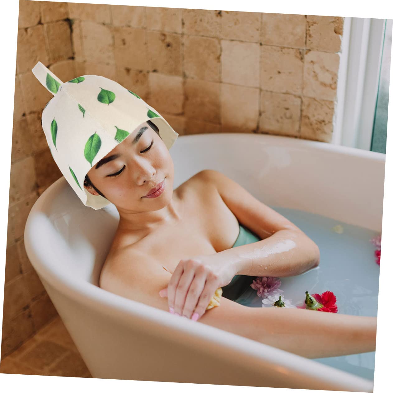 NOLITOY 8-Pack Felt Sauna Hats - Breathable Russian Banya Caps for Men & Women - Moisture-Wicking Sauna Accessories for Steam Room & Spa - Perfect for Relaxation & Hair Protection